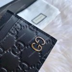 Gucci GG Marmont Card Case Metal Detail Black
