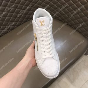 LV Rivoli Zip On The Side Sneaker Boot White - Image 9