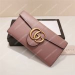 Gucci GG Marmont Continental Wallet Magnolia