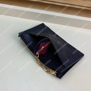 LV Zipped Card Holder Monogram Navy Purple - Image 8