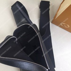 LV Geronimos Messenger Bag Epi Leather Noir - Image 8