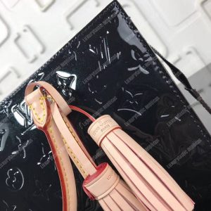 LV Monogram Vernis Neo Triangle Bag Black - Image 9