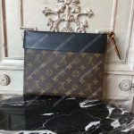LV Pochette Tuileries Monogram Coated Canvas Noir