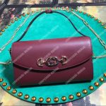 Gucci Zumi Burgundy Smooth Leather Small Shoulder Bag