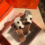 Hermes Oran Sandal Epsom Leather White