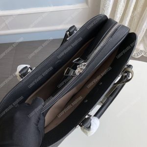 LV Armand Briefcase MM Black/Khaki Green - Image 6