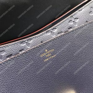 LV Blanche MM Monogram Empreinte Leather Marine Rouge - Image 9