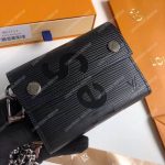 Louis Vuitton x Supreme Rivets Chain Wallet Epi Canvas Black