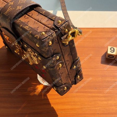 LV Petite Malle Monogram Reverse Canvas - Image 4