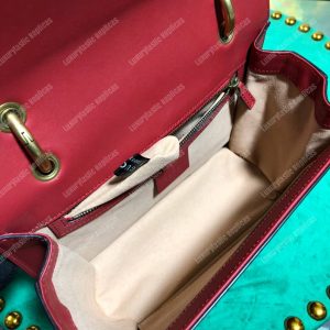 Gucci Queen Margaret Leather Bag Red - Image 9