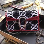 Gucci Dinoysus Super Mini Bag Black Tweed