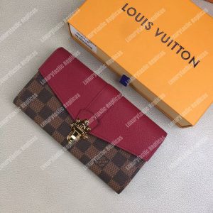 LV Clapton Wallet Damier Ebene Raisin - Image 10