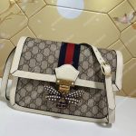 Gucci Queen Margaret GG Supreme Medium Shoulder Bag White
