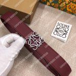 Loewe Anagram Belt 3.2Cm Maroon