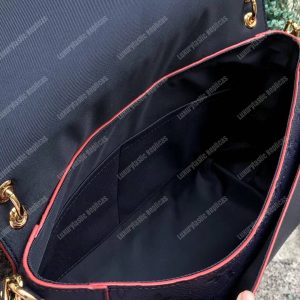 LV Blanche MM Monogram Empreinte Leather Marine Rouge - Image 8