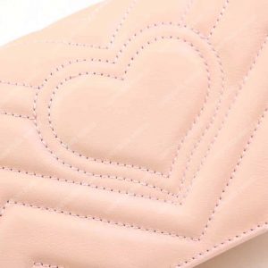 Gucci GG Marmont Mini Leather Bag Pink - Image 3