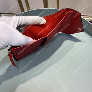 LV Victorine Wallet Damier Ebene Cerise Red - Image 7