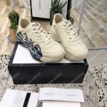 Gucci Rhyton Leather Sneaker With Wave