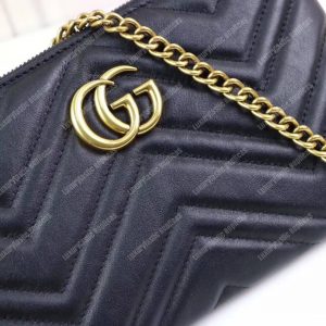 Gucci GG Marmont Mini Chain Bag Black - Image 7