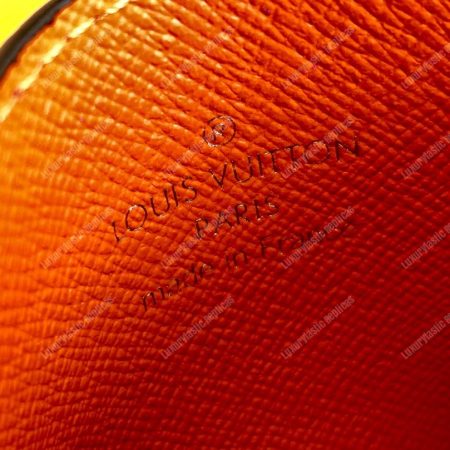 LV Double Card Holder Orange - Image 6