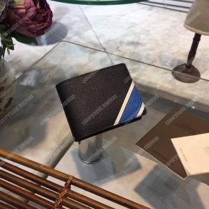 LV Multiple Wallet Taiga Leather Blue Stripe - Image 11