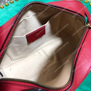 Gucci GG Marmont Small Matelassé Shoulder Bag With Pearls Red - Image 4