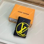 LV Pocket Organizer Epi Leather Yellow Initials
