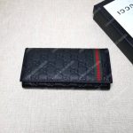 Gucci GG Continental Offset Web Wallet Black