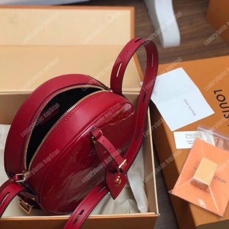 LV Boite Chapeau Souple Monogram Vernis Leather Rouge - Image 6