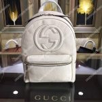 Gucci Soho Leather Chain Backpack White