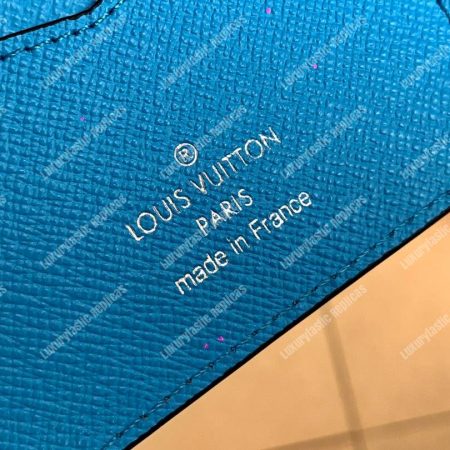 LV Passport Cover Blue - Image 8