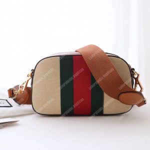 Gucci Vintage Canvas Shoulder Bag - Image 3