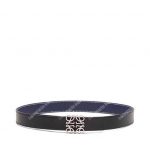 Loewe Reversible Anagram Belt 4 Cm Navy Blue