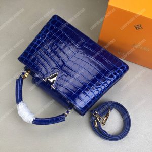 LV Capucines BB Crocodilien Brillant Saphir - Image 4