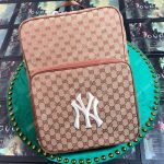 Gucci Medium Backpack with NY Yankees™ Patch Pink