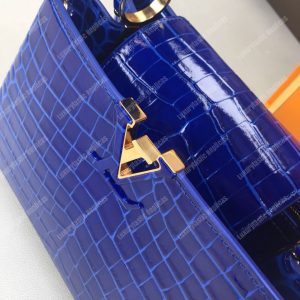 LV Capucines BB Crocodilien Brillant Saphir - Image 6