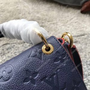LV Blanche MM Monogram Empreinte Leather Marine Rouge - Image 10