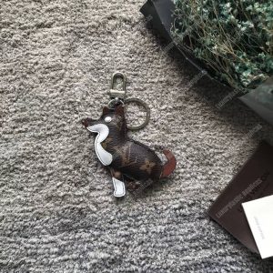 LV Dog Bag Charm and Key Holder - Image 5