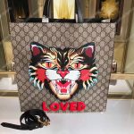 Gucci Angry Cat Print GG Supreme Tote Loved