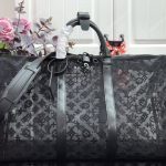 LV Abloh Keepall Bandouliere 50 Mesh Monogram
