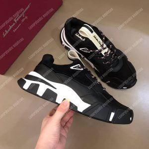 Salvatore Ferragamo Sneaker Black/Dark Gray - Image 5