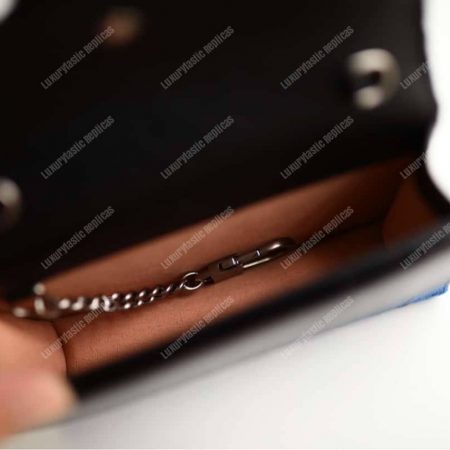 Gucci Dionysus GG Velvet Super Mini Bag Blue - Image 9