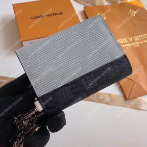 LV Rivets Chain Wallet Damier Graphite Canvas Epi Canvas Red - Image 7