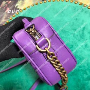 Gucci GG Marmont Matelassé Mini Bag Purple - Image 6