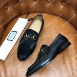 Gucci Jordaan Velvet Loafer Black