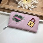 LV Special Edition Zippy Wallet Epi Leather Rose Ballerine