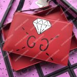 Gucci GucciGhost Leather Pouch Bag Red