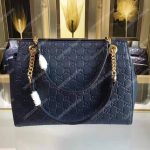 Gucci Signature Medium Top Handle Bag Blue