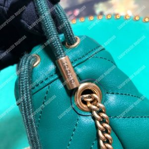 Gucci GG Marmont Mini Bucket Bag Green - Image 5
