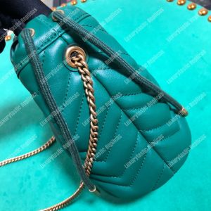 Gucci GG Marmont Mini Bucket Bag Green - Image 4